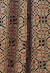 Thumbnail for Trenton Jacquard Nutmeg Black Red Panels P6243025