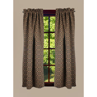 Kendall Jacquard Black 63 In Panels P6280011 - The Fox Decor