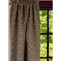 Kendall Jacquard Black 63 In Panels P6280011 - The Fox Decor