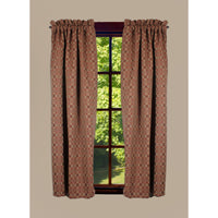 Kendall Jacquard Red 63 In Panels P6280017 - The Fox Decor