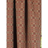 Kendall Jacquard Red 63 In Panels P6280017 - The Fox Decor