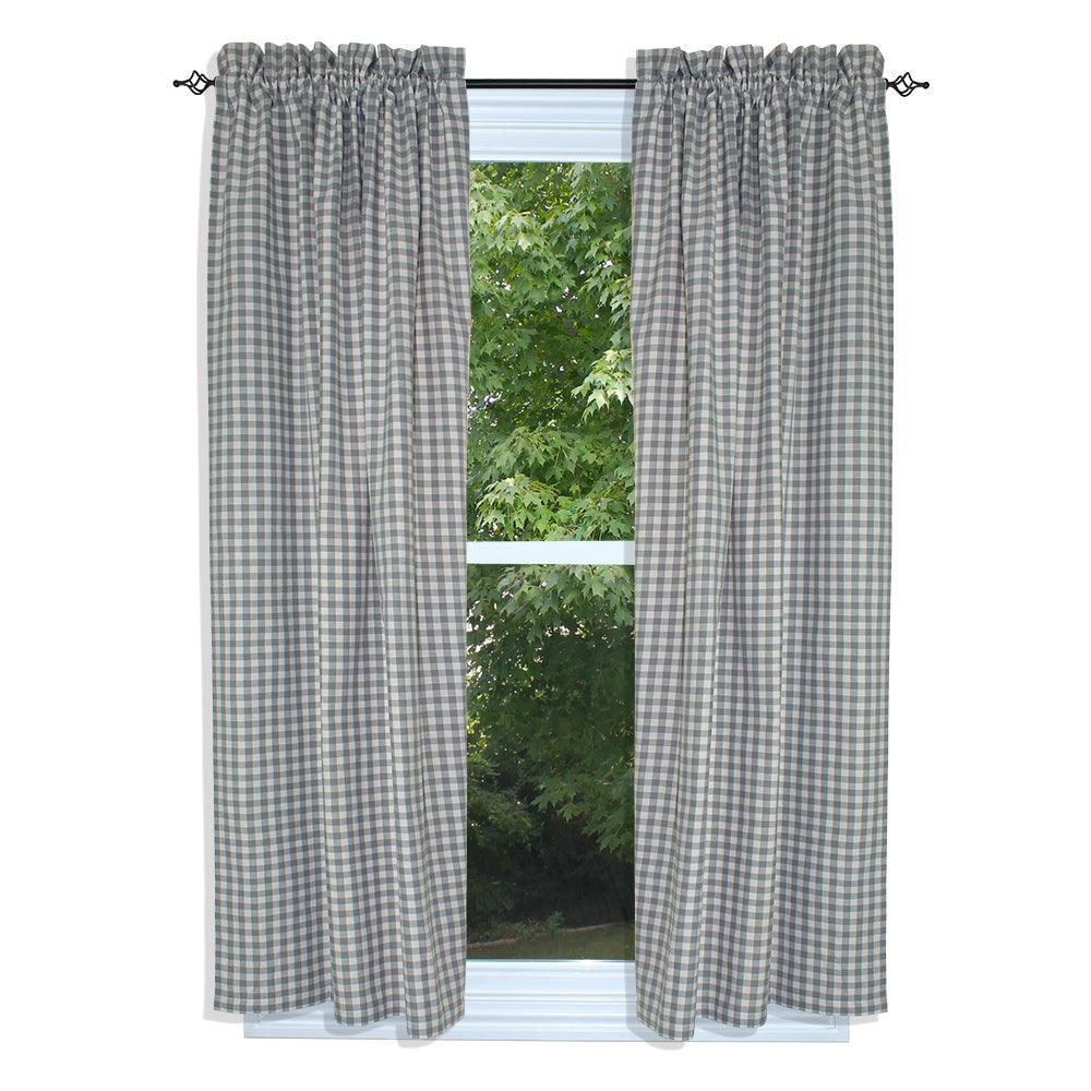 Heritage House Check - Gray & Cream Panels P6640083 - The Fox Decor