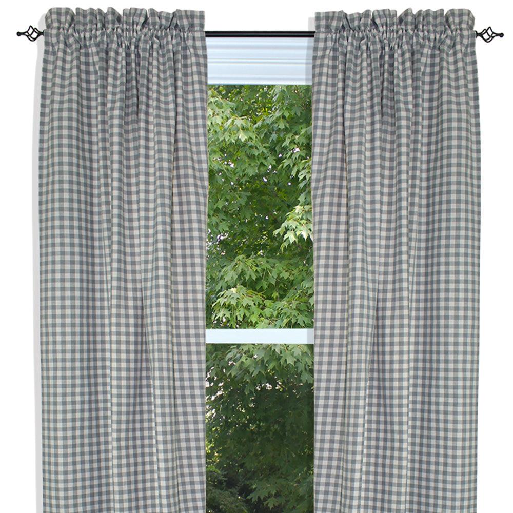 Heritage House Check - Gray & Cream Panels P6640083 - The Fox Decor