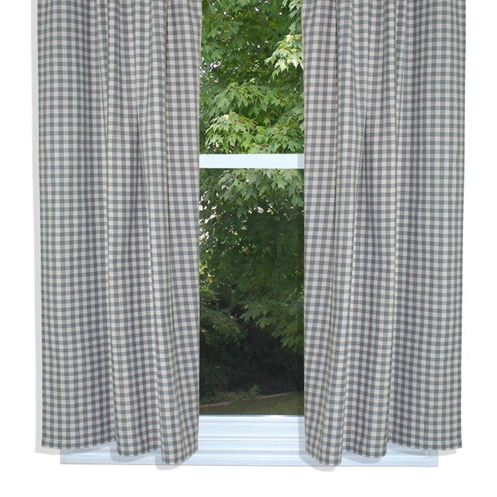 Heritage House Check - Gray & Cream Panels P6640083 - The Fox Decor