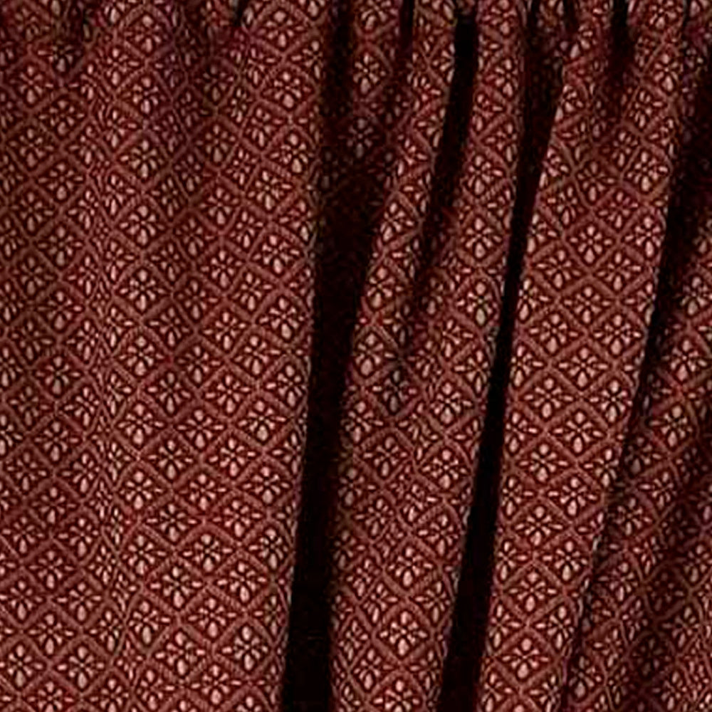 Barn Red Oat Philmont Jacquard 63" Panels Lined - Interiors by Elizabeth