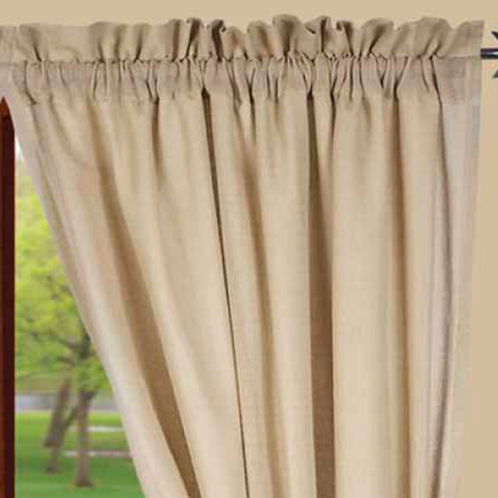 Cream Heirloom Cream Drapery 86" Panels Unlined P8010005 - The Fox Decor