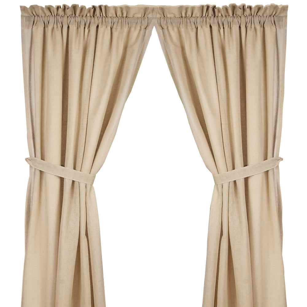 Cream Heirloom Cream Drapery 86" Panels Unlined P8010005 - The Fox Decor