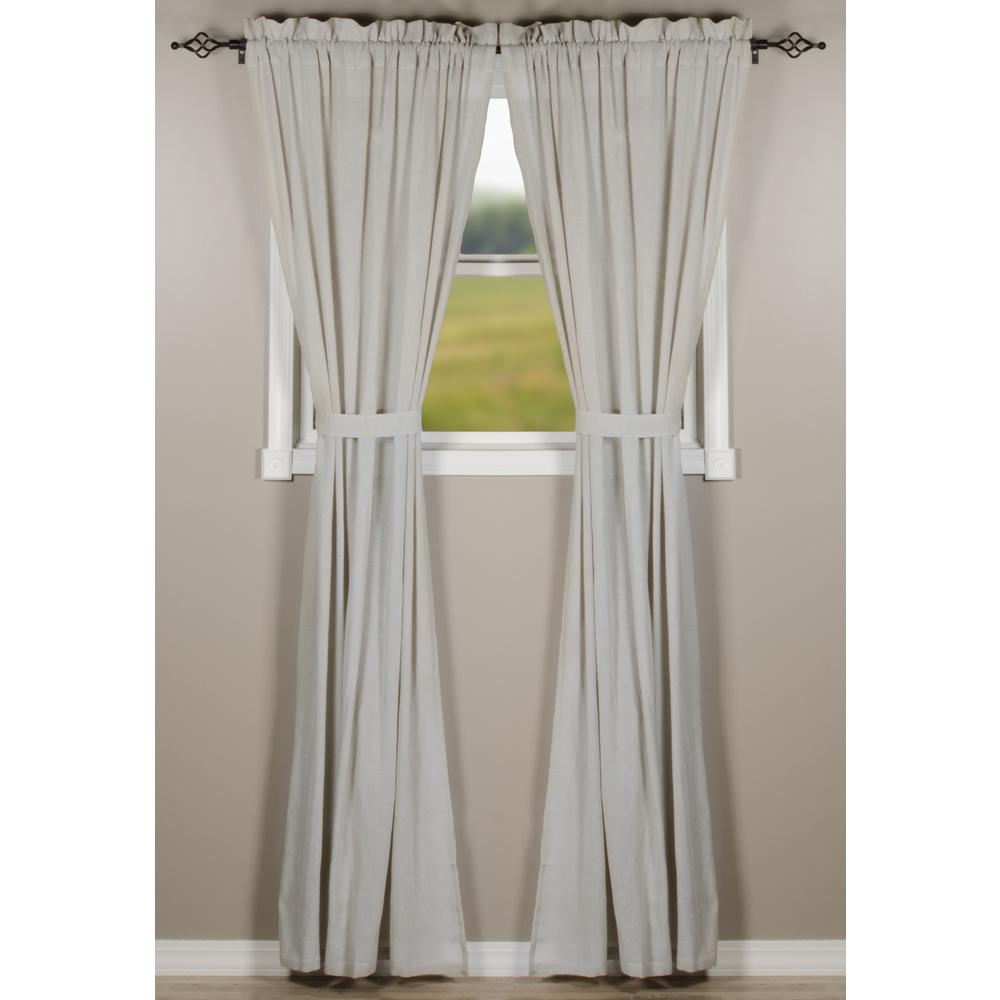 Grey Heirloom Drapery 86" Panels Unlined P8010083 - The Fox Decor