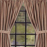 Barn Red Nutmeg Heritage House Check Barn Red Drapery 86