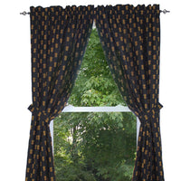 Thumbnail for Pineapple Town - Black Drapery Panels P8660011 - The Fox Decor