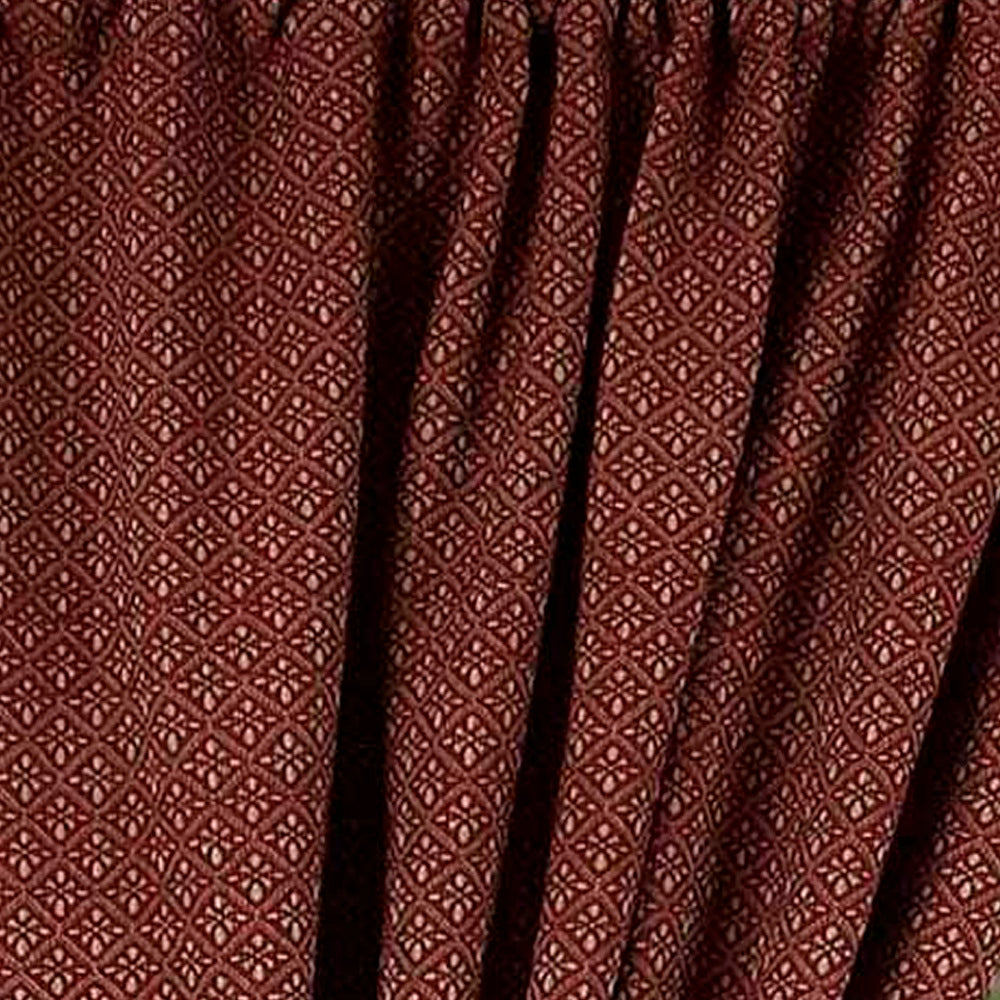 Barn Red Oat Philmont Jacquard Drapery 86" Panels Lined P8850017 - The Fox Decor