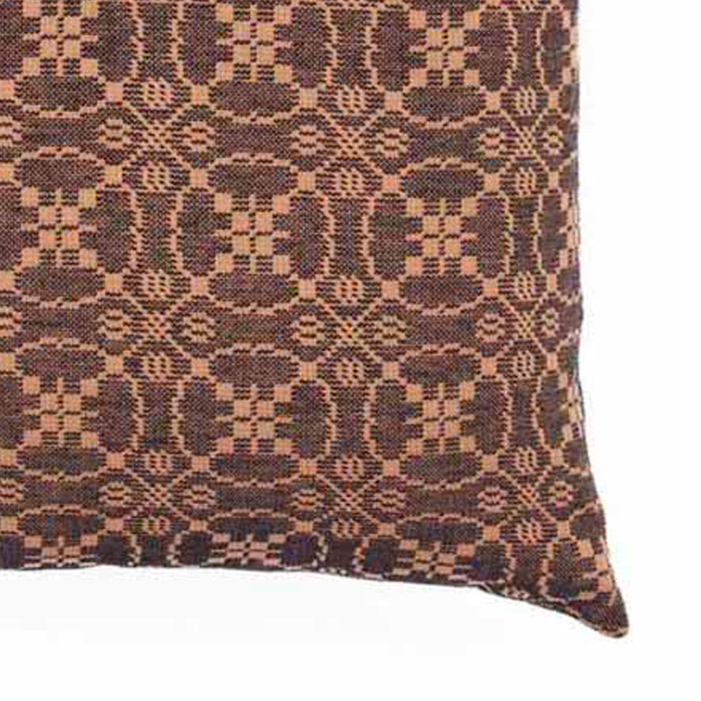 Black Tan Marshfield Jacquard Pillow Cover - Interiors by Elizabeth