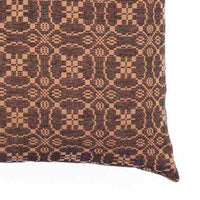 Thumbnail for Black Tan Marshfield Jacquard Pillow Cover PC106011 - The Fox Decor