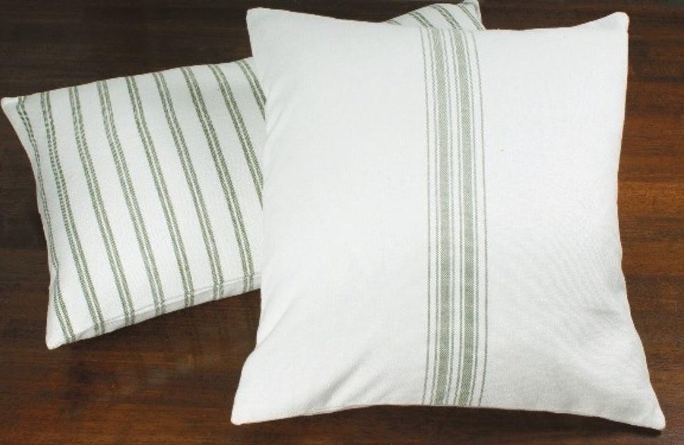 Grain Sack Sage Pillow Cover PC164009 - The Fox Decor