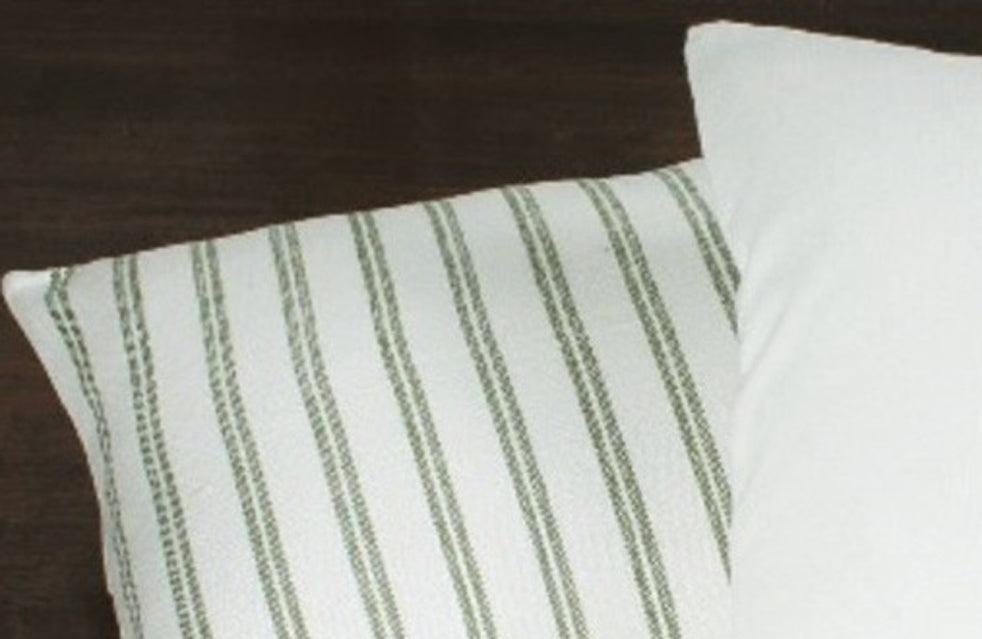 Grain Sack Sage Pillow Cover PC164009 - The Fox Decor