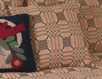 Thumbnail for Trenton Jacquard Nutmeg Black Red Pillow Cover  - Interiors by Elizabeth