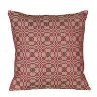 Thumbnail for Kendall Jacquard Red Pillow Cover 18 In - Interiors by Elizabeth