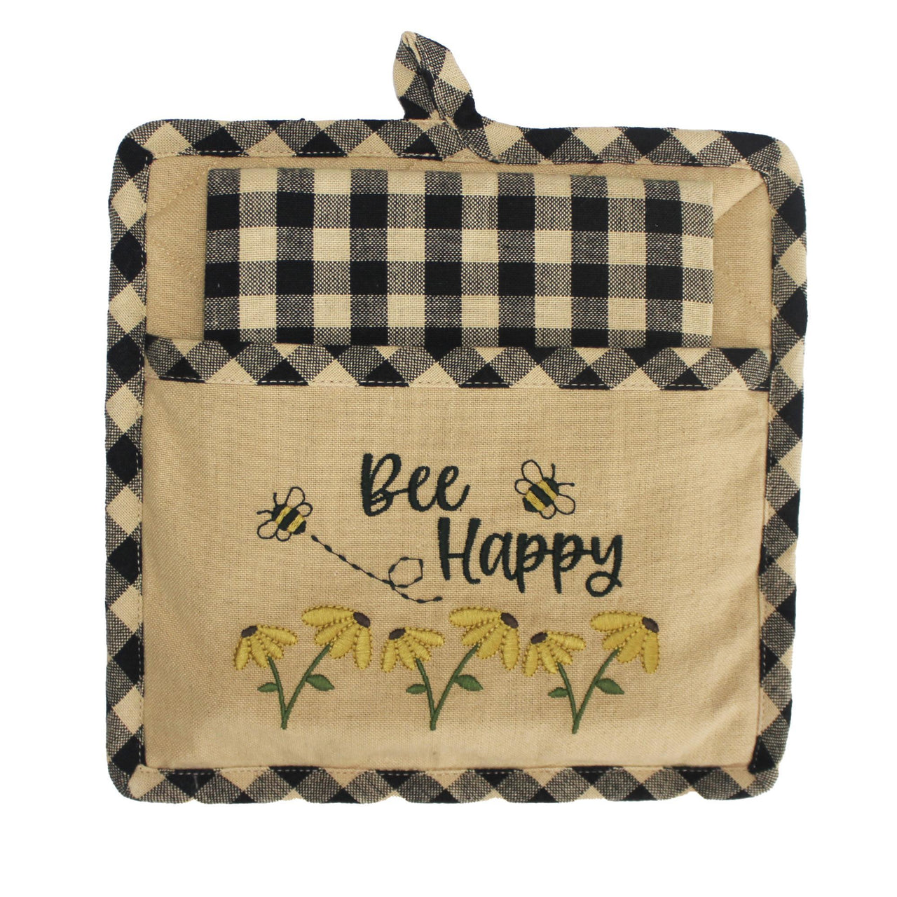 Bee Happy Pocket Potholder Set PH700000 - The Fox Decor
