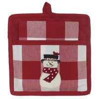 C Snow Friends Cardinal Pocket Potholder Set PH770025 - The Fox Decor