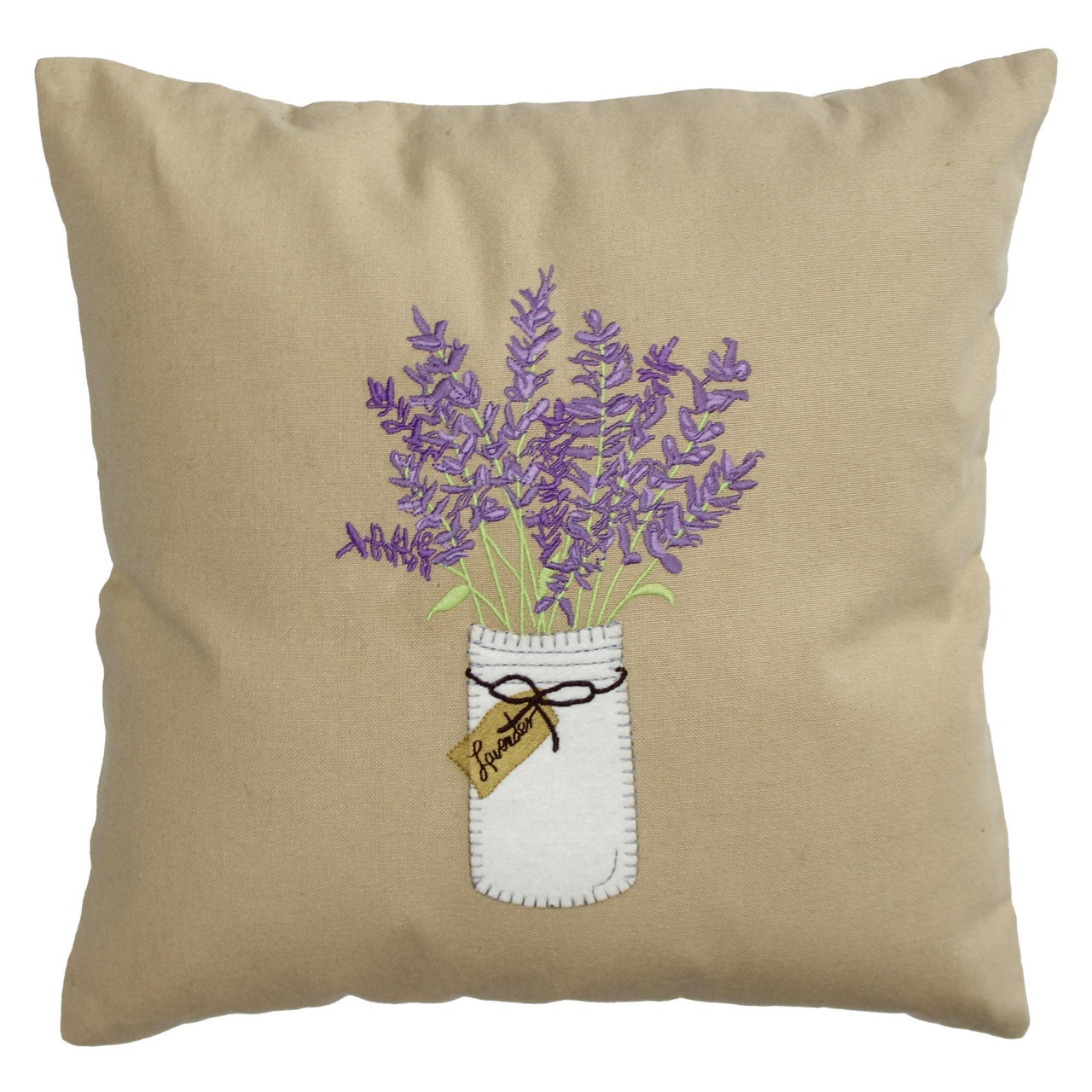 Lavender Mason Jar Pillow 14 In PL000034 - The Fox Decor
