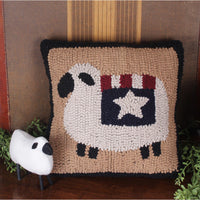 Thumbnail for Liberty Sheep Hooked Pillow PL000047 - The Fox Decor