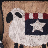 Thumbnail for Liberty Sheep Hooked Pillow PL000047