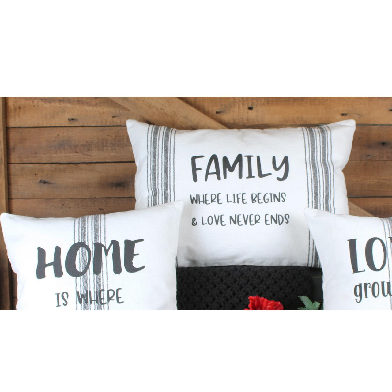 Family Grain Sack 14 Inx20 In Pillow PL000054 - The Fox Decor