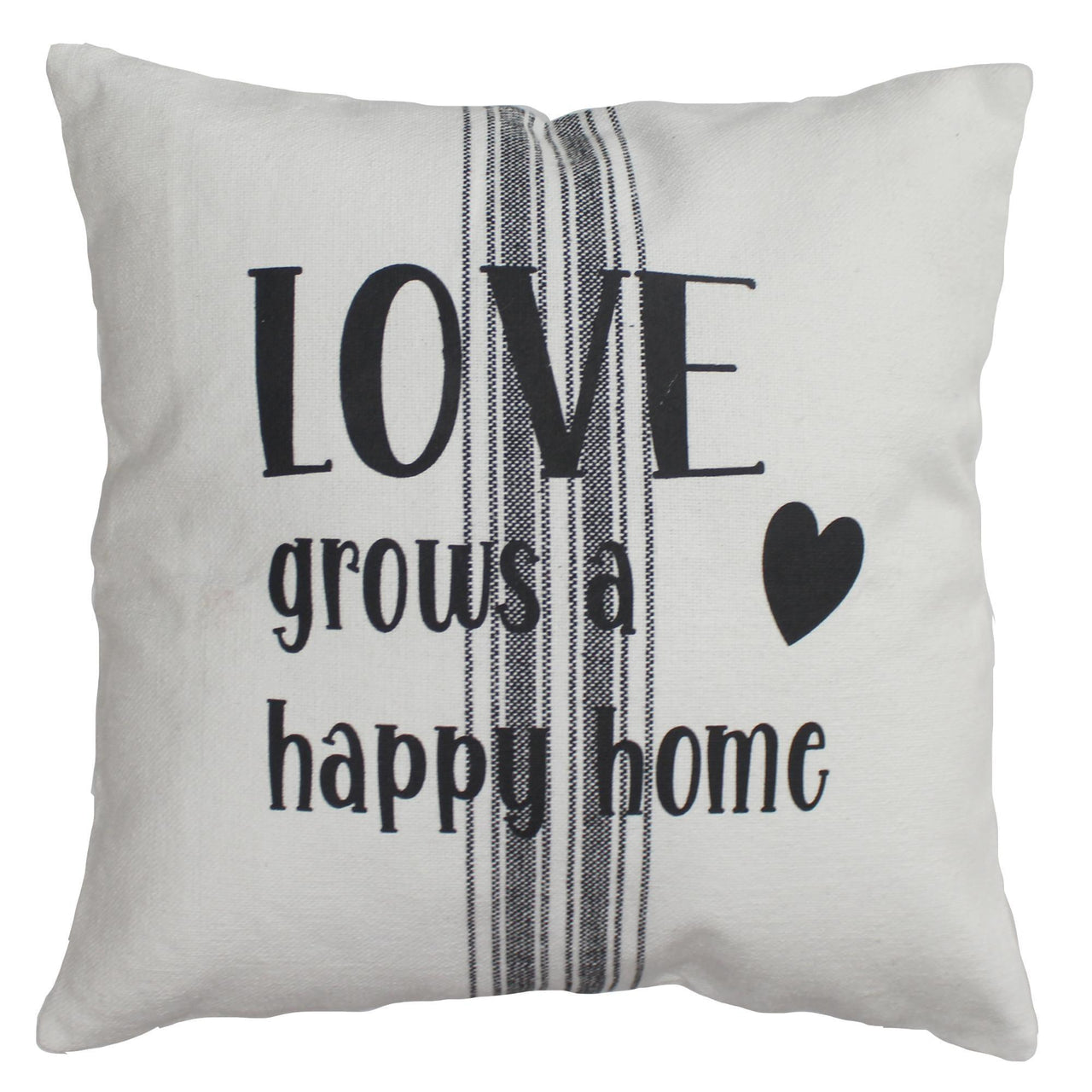Love Grain Sack 14 Inx14 In Pillow PL000056 - The Fox Decor