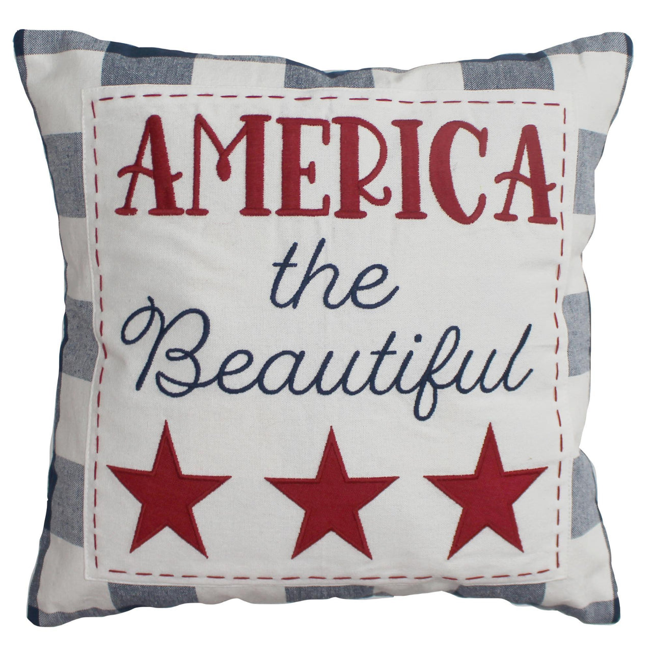 America the beautiful Pillow 14”x14” PL000058 - The Fox Decor