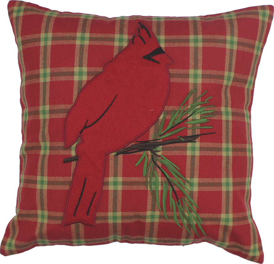 Yuletide Red  Pillow  - Interiors by Elizabeth