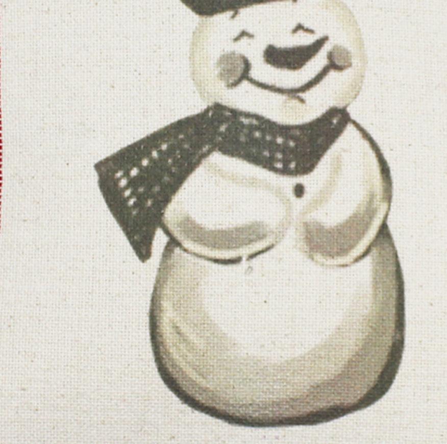 Holiday Grain Sack Cream, Red, Grn Pillow PL064019 - The Fox Decor