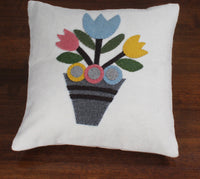 Thumbnail for Tulip Cream Pillow  - Interiors by Elizabeth
