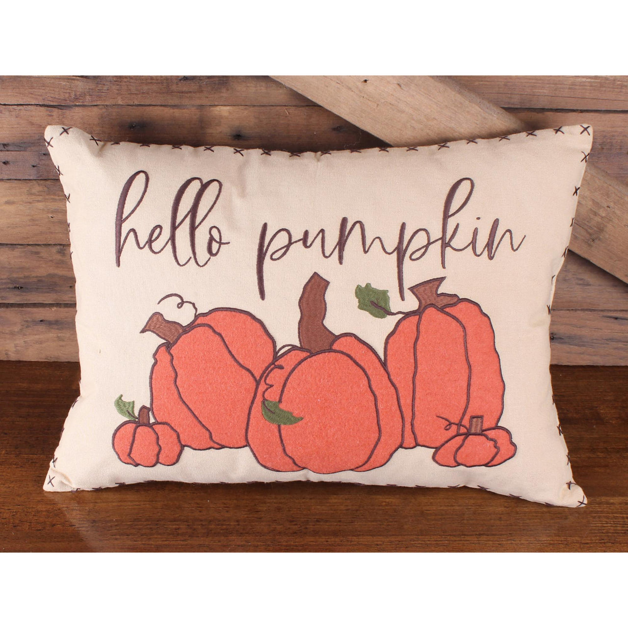 F hello pumpkin pillow 14 Inx20 In PL376024 - The Fox Decor
