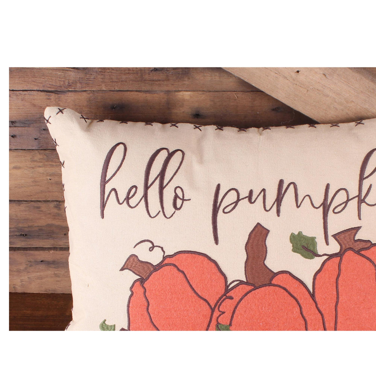 F hello pumpkin pillow 14 Inx20 In PL376024 - The Fox Decor