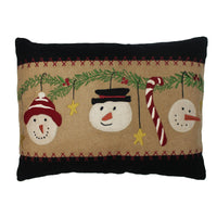 C Snowmen Fun Pillow 14 Inx20 In PL762400 - The Fox Decor