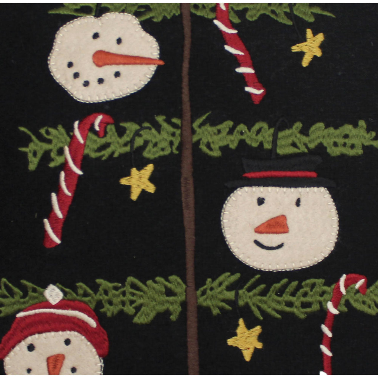C Snowmen Fun Tree Pillow 14 In PL762401 - The Fox Decor