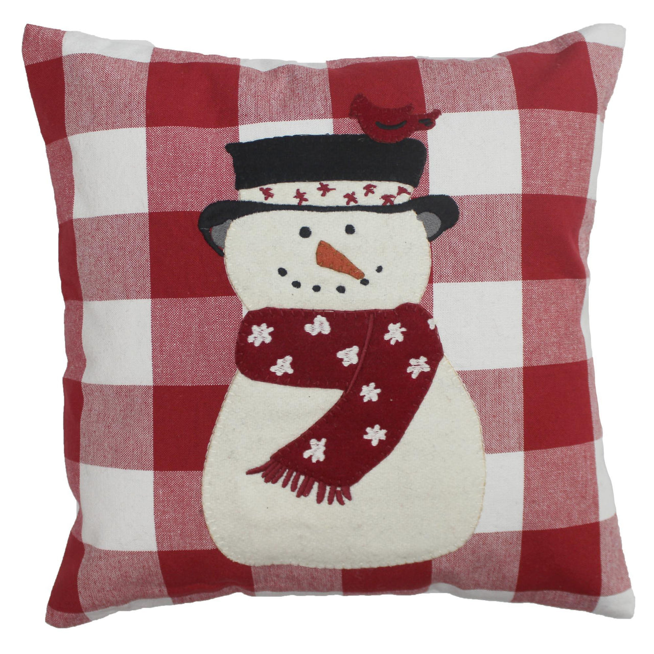 C Snow Friends Cardinal Pillow 14 In PL770025 - The Fox Decor