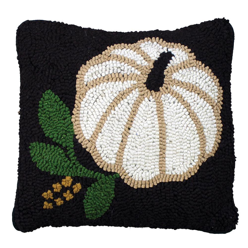 White Pumpkin Pillow - Interiors by Elizabeth