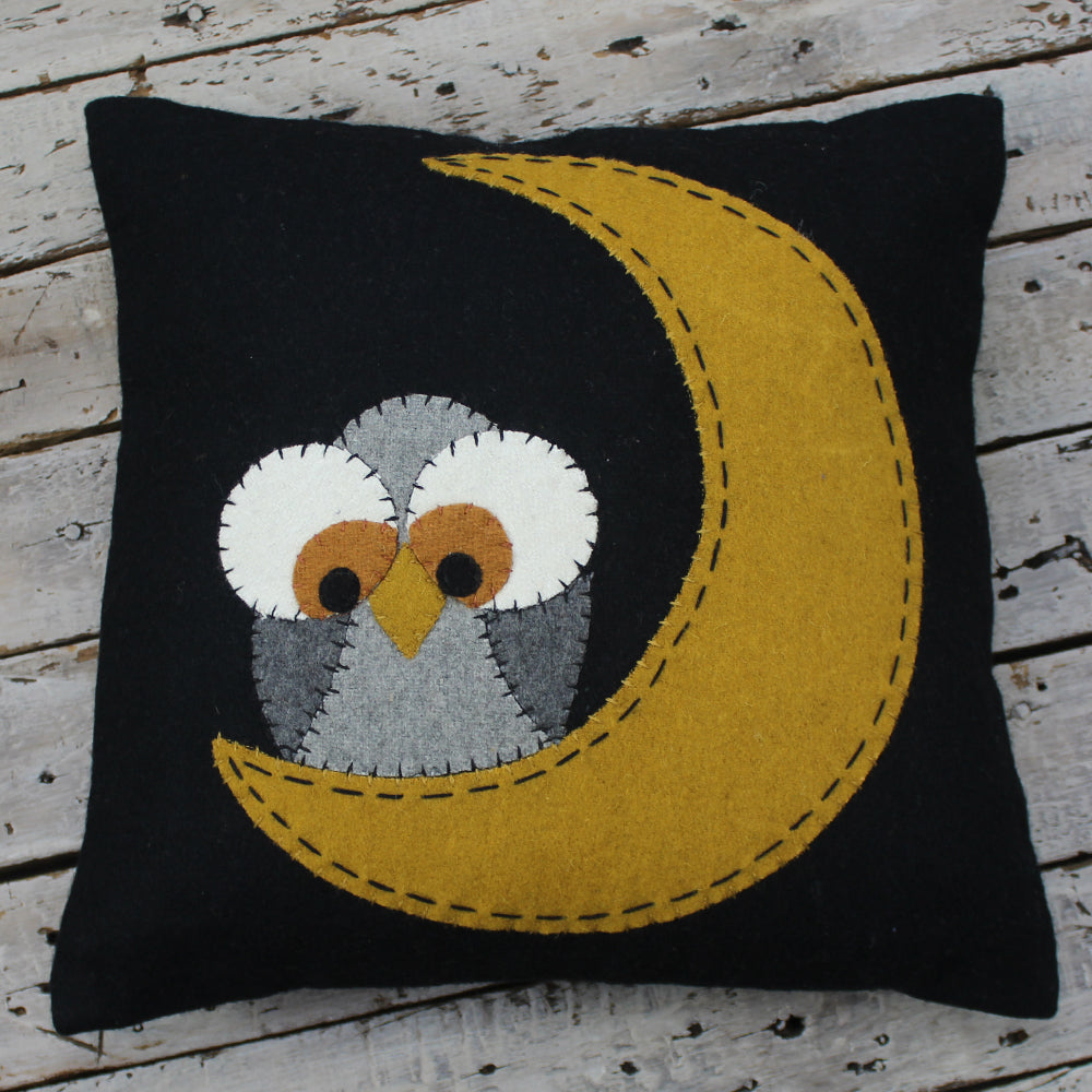 The Owl Knows Pillow - Interiors by Elizabeth