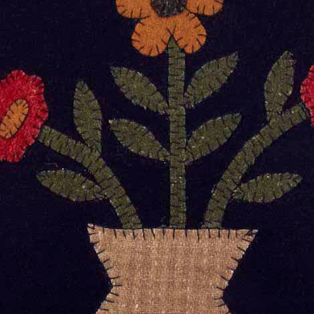 Black Mustard Blooms Pillow PLAR0101 - The Fox Decor