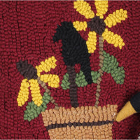 Thumbnail for Crow Flowers Pot Hooked Pilow PLRM0035 - The Fox Decor