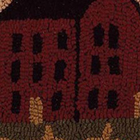 Nutmeg Multi Saltbox House Pillow PLWT0007 - The Fox Decor