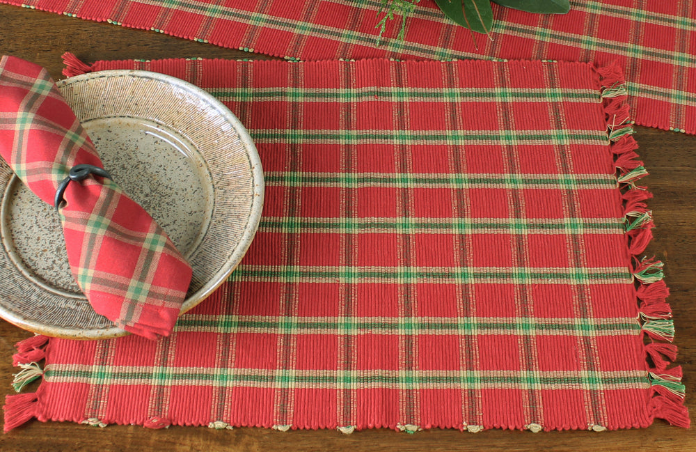 Yuletide Red  Placemat  - Interiors by Elizabeth
