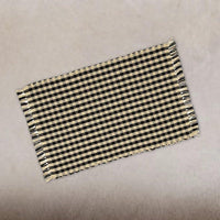 Thumbnail for Black Nutmeg Heritage House Check Black Placemat Set Of Six PM100011 - The Fox Decor
