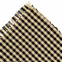 Thumbnail for Black Nutmeg Heritage House Check Black Placemat Set Of Six PM100011 - The Fox Decor