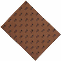 Thumbnail for Mocha Black Pineapple Town Placemat Set Of Six PM101033 - The Fox Decor