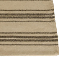 Thumbnail for Grain Sack Stripe Oat Black Placemat Set Of Six PM164211 - The Fox Decor