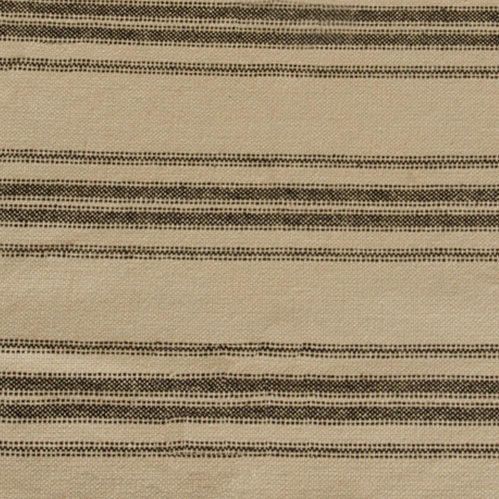 Grain Sack Stripe Oat Black Placemat Set Of Six PM164211