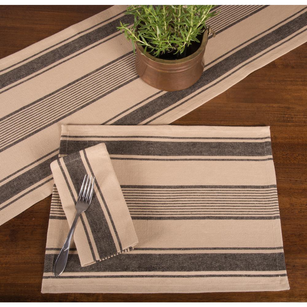 Up Country Stripe Placemat Set of Six PM166011 - The Fox Decor