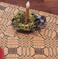 Thumbnail for Trenton Jacquard Nutmeg Black Red Placemat PM243025 - The Fox Decor
